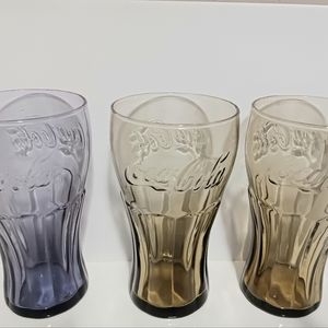 CocoCola McDonalds glasse's, set of 3,